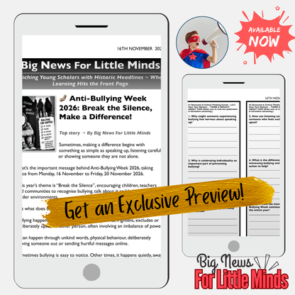 Anti-Bullying Week 2026: Break the Silence Newspaper, Reading & Activities PACK!