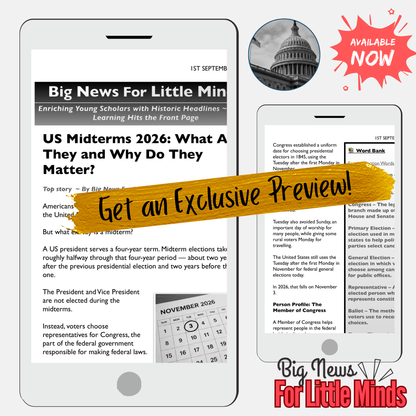 2026 US Midterms Made Clear! Elections, Congress & Government in Kids News Pack!