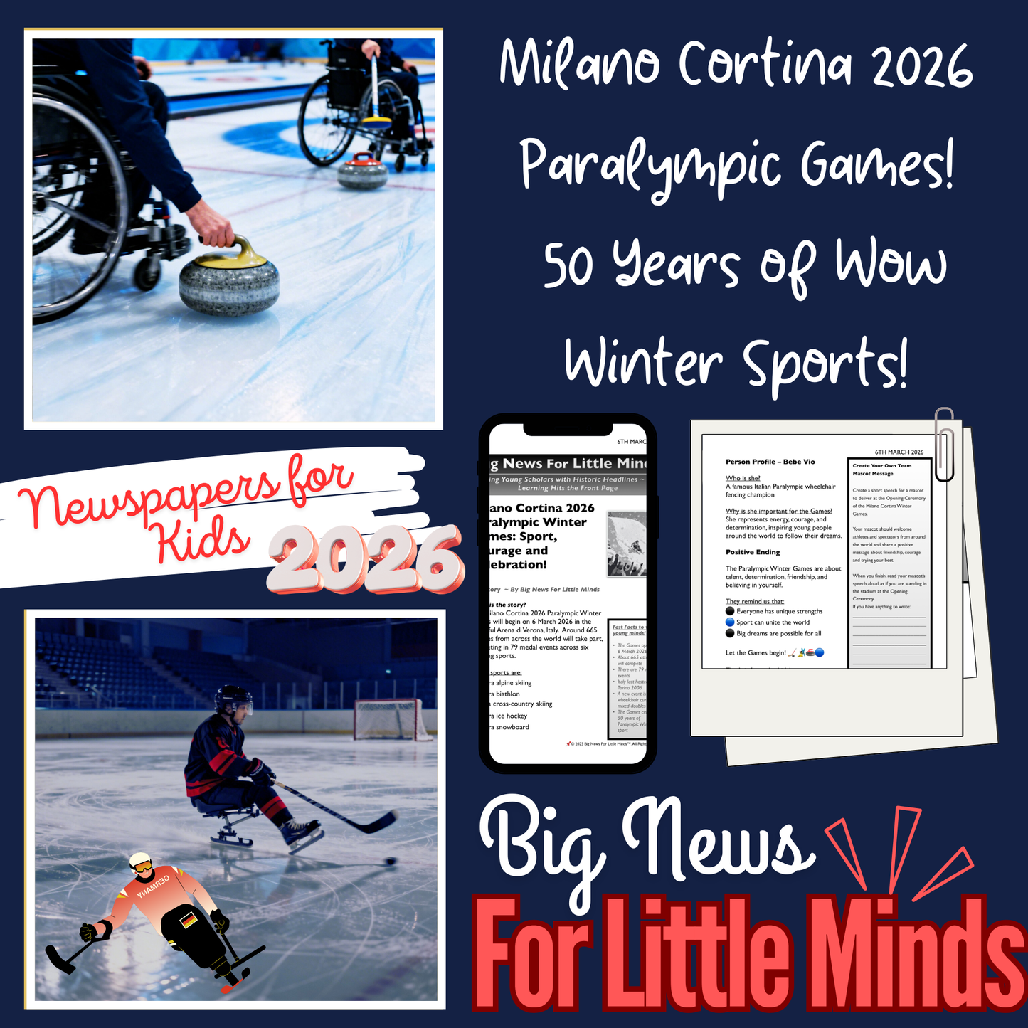 Milano Cortina Paralympics 2026: 50th Anniversary of Winter Games: Kids' Article!