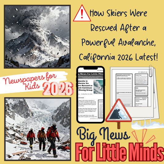 California Avalanche 2026: Rescue & Search Explained in Article Pack with Activities!