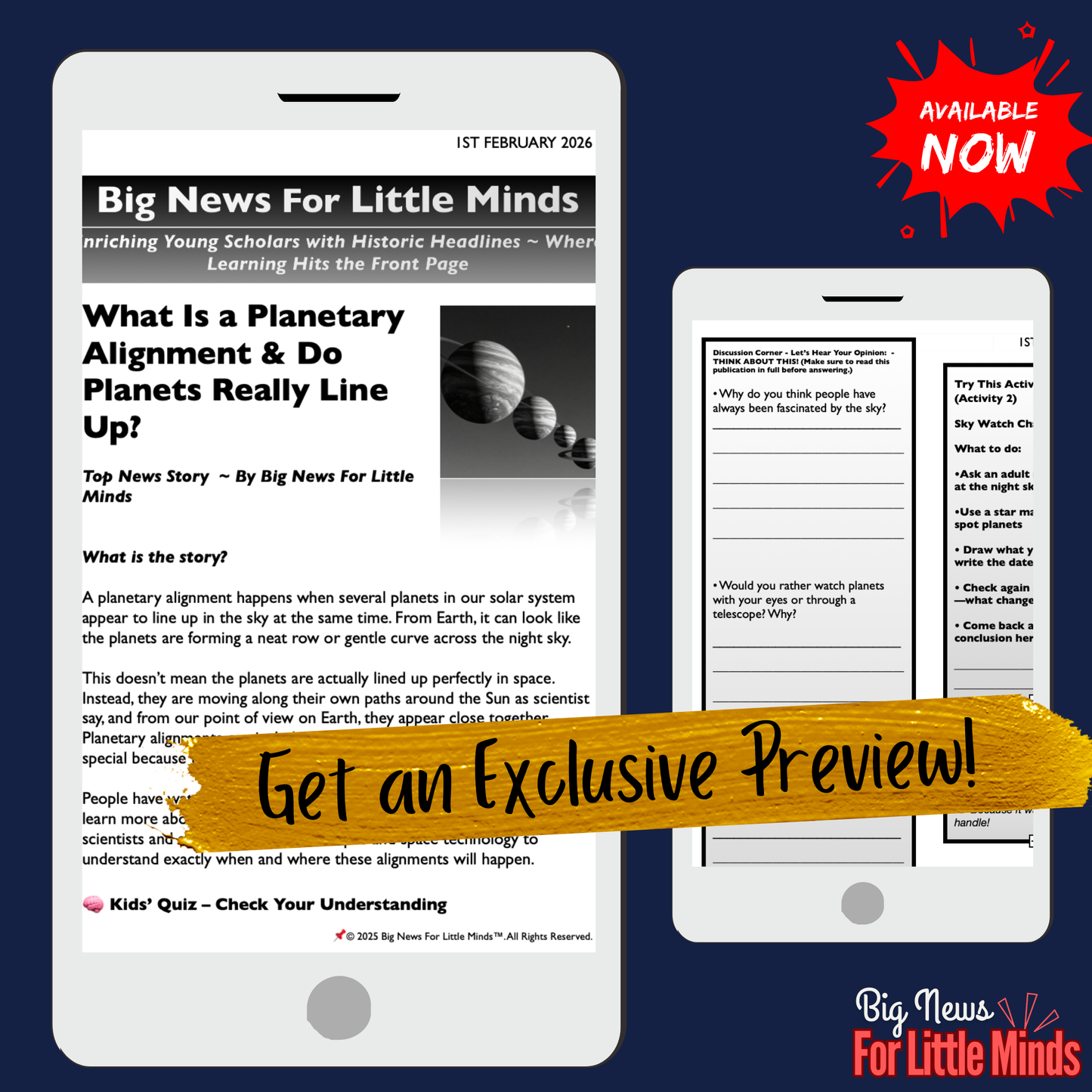 Understanding Planetary Alignments: Kids Complete Reading Pack & Freebies!