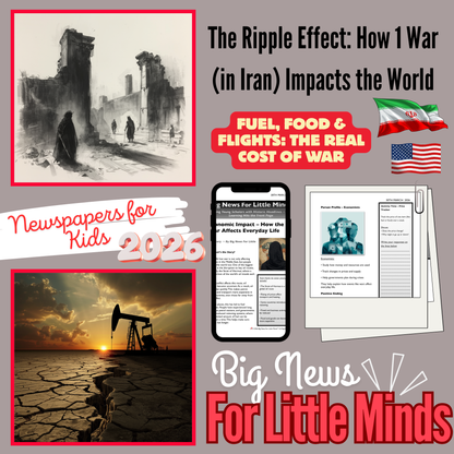 The Ripple Effect: How the Iran War Is Affecting Us All: Article Pack for Kids 2026!