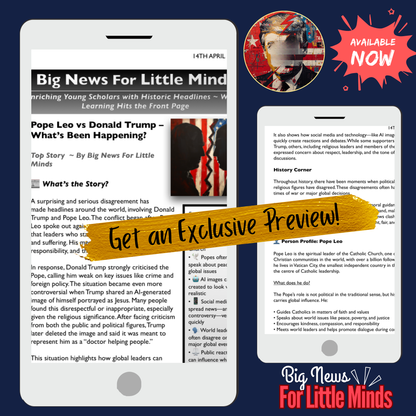 Controversy at the Top: Pope Leo & Trump Clash: Newspaper (Critical Thinking) Pack!