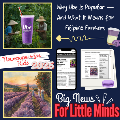 Ube Goes Global, But Farmers Face New Challenges: Kids Article Pack on Ube's Trend!