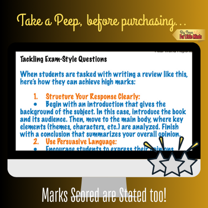 Diary of a Wimpy Kid Review Study: Analytical & ELA (GCSEs) Worksheet & Skills