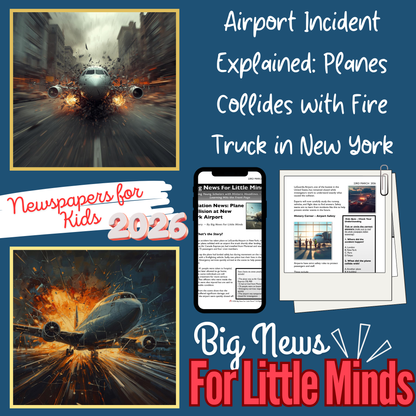 Plane Collision at New York Airport: What Happened, March 2026! Kids News Pack!