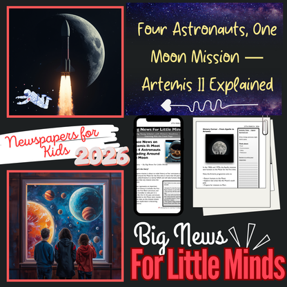 Artemis II: Meet Astronauts Making History! 4 Astronauts, 1 Moon Mission: Article Pack