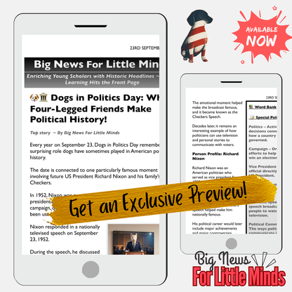 National Dogs in Politics Day: Richard Nixon & the Checkers Speech! Lesson Pack