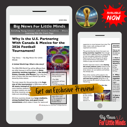 Football First Ever 3-Nation World Cup: 2026 Kids' Article Pack (USA, Canada & Mexico)