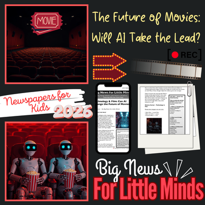 Can AI Replace Movie Makers? The Rise of AI in Films ~ Kids Article & Freebie Pack!