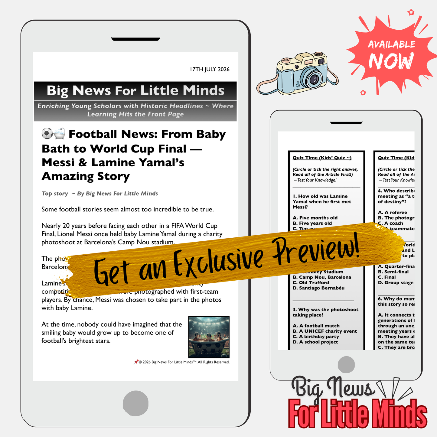 Messi & Yamal World Cup Final 2026: A Story NO ONE Could have Predicted! Lesson Plan