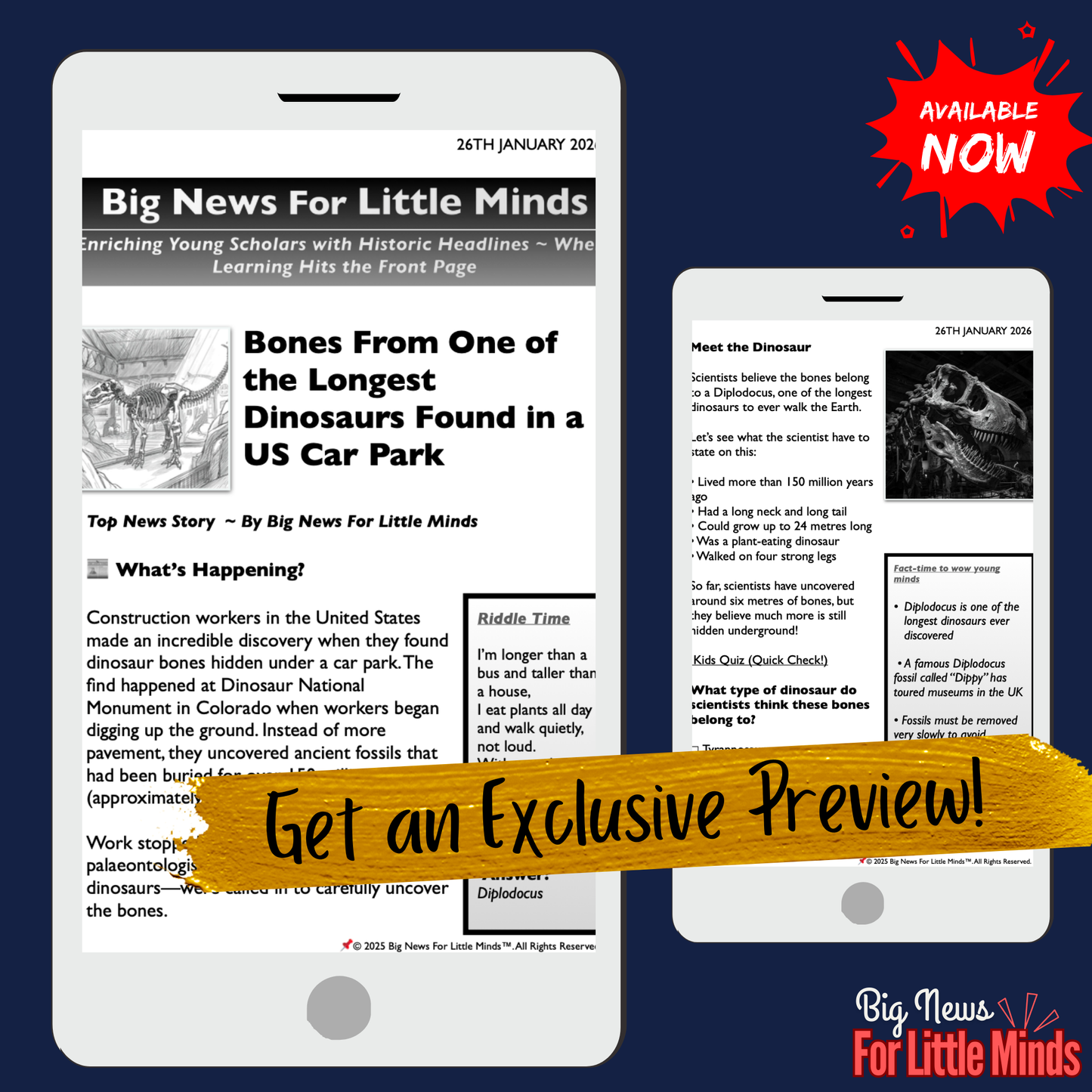One of the World’s Longest Dinosaurs Found Beneath a Car Park in USA! News Pack