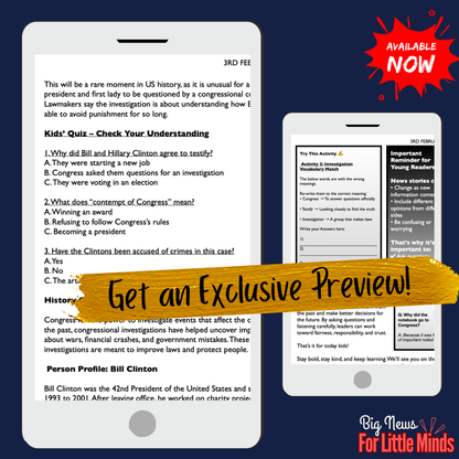 Clintons Agree to Testify in Epstein Investigation: News & Critical Thinking Pack!