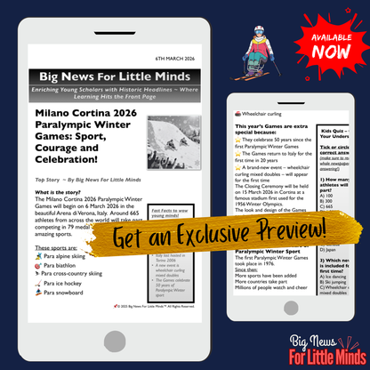 Milano Cortina Paralympics 2026: 50th Anniversary of Winter Games: Kids' Article!