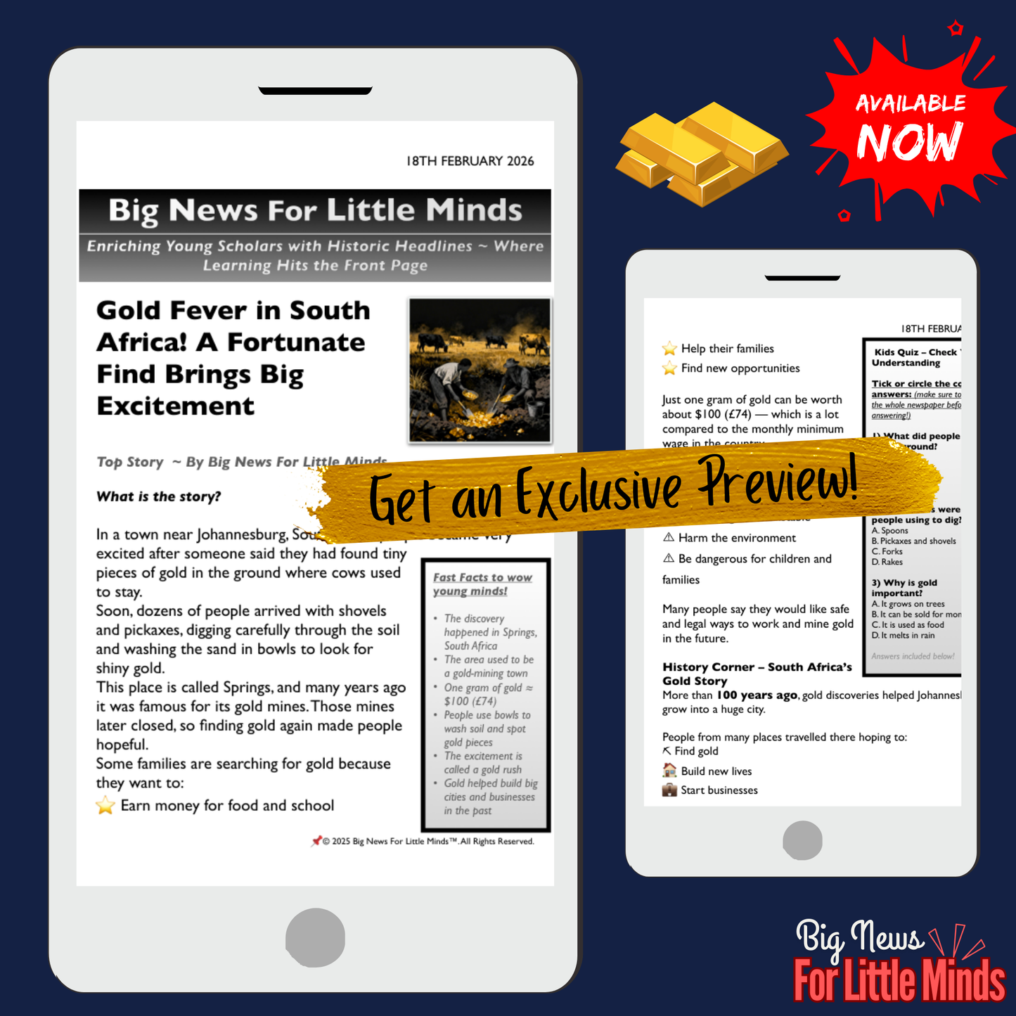 Gold Fever in South Africa 2026! Fortunate Find Brings Big Excitement: Article Pack!