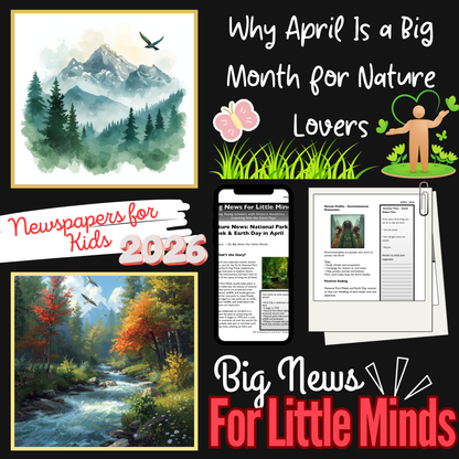 Protecting Nature: The Story of Earth Day and Parks Week in Kids Article Pack!