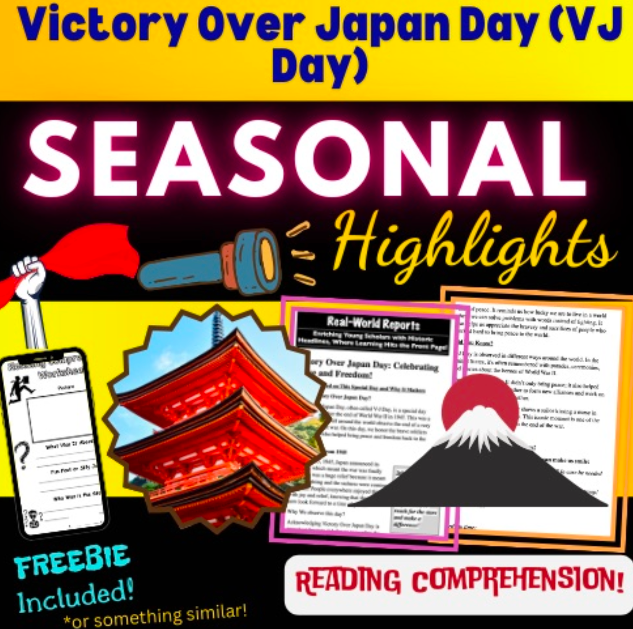 Victory Over Japan Day: Kids Article on Peace & Freedom for VJ Day, Mini History!