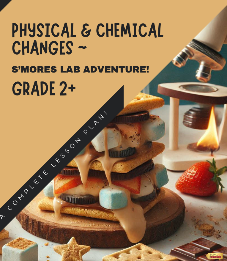Physical & Chemical Changes Science: S'mores Lab Activity / Experiment with Worksheet & Answers
