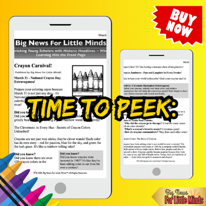 Crayon Power! The Story Behind National Crayon Day in Kids Article Package