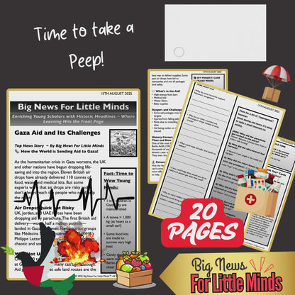 How Aid Reaches Gaza: A True Story for Kids & Freebie Worksheets in Article Pack