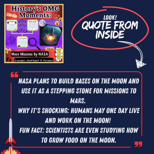 Shocking Moon Missions by NASA – Fast Facts for Kids with Questions & Answers!