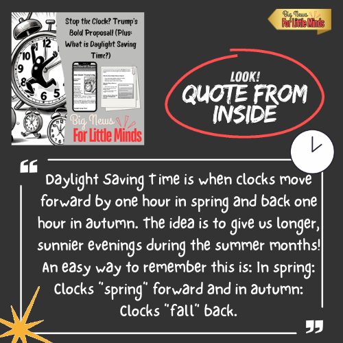 Donald Trump Wants to Stop Daylight Saving Time in the US & Freebie Worksheets