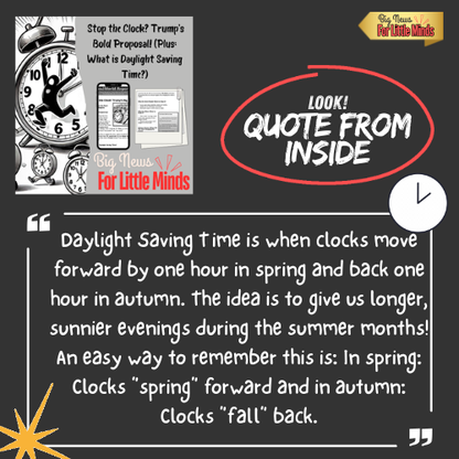 Donald Trump Wants to Stop Daylight Saving Time in the US & Freebie Worksheets