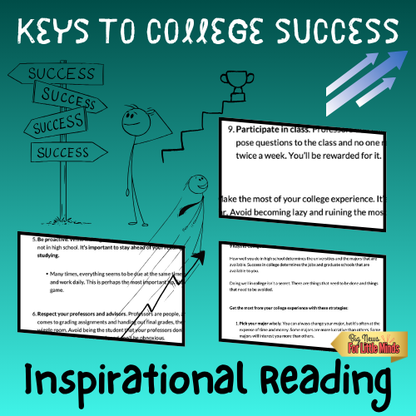 9 Best Keys to College Success ~ Back to School & End-Of-Year Motivational Reading