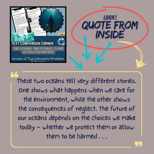 Clean vs Polluted Oceans: Compare & Contrast Pack: World Ocean Day & Earth Day!